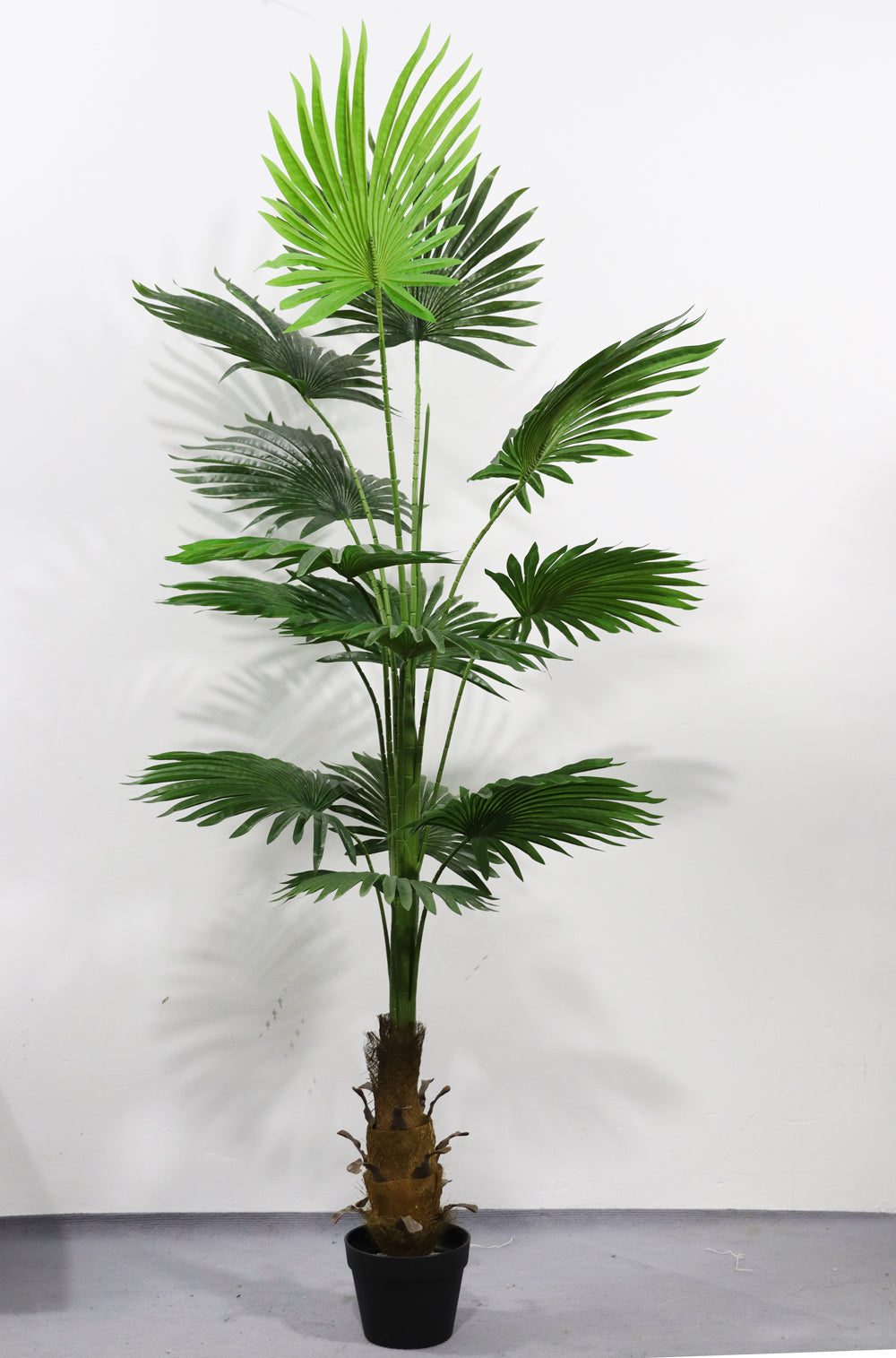 160cm Potted Artificial Fan Palm Tree